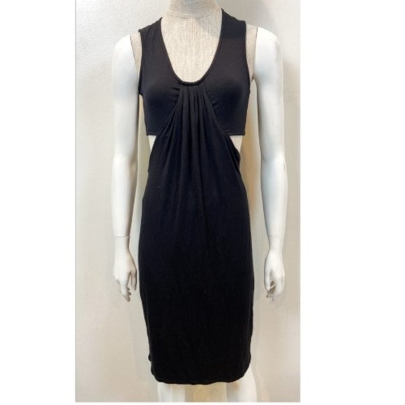 NWT! $275 RACHEL PALLY BLACK CUTOUT OUT WIGGLE DRESS M - Picture 2 of 11